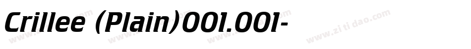 Crillee (Plain)001.001字体转换